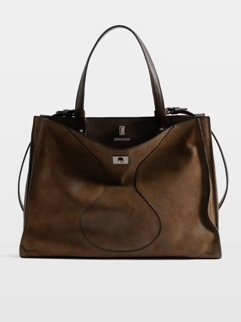 Zadig & Voltaire Jack Suede Leather Bag in Wood